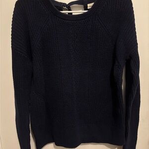 GAP Navy Crewneck Knit Sweater